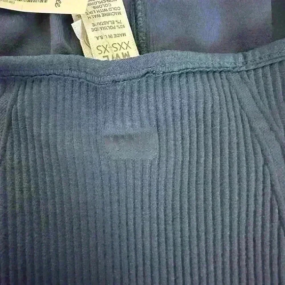 Madewell Seamless Halter Biker Unitard Blue Size XXS/XS - Picture 5 of 7